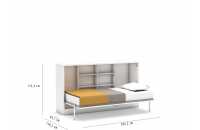 Pat rabatabil orizontal single LIFE BED (90X190)